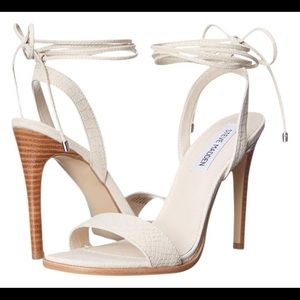 Steve Madden Faithful natural snake sandal heels